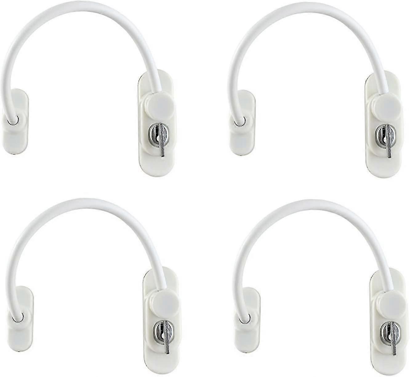 4 Pcs Window Door Restrictor Child Safety Lock