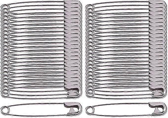 دبابيس أمان مطلية بالنيكل 45 مم - عبوة من 50