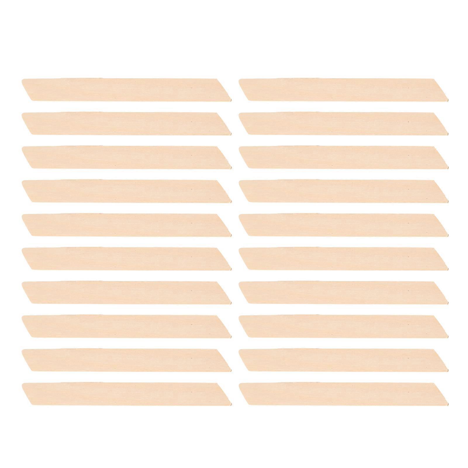 20pcs Quadrangle Shape Wooden Wax Sticks Wax Spatulas Applicator Hair Removal Tool