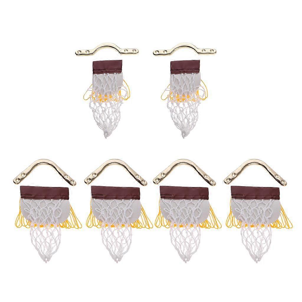 6 Pieces Children Pool Table Net Pockets Irons Bracket Set 4 Cornor+ 2 Sides