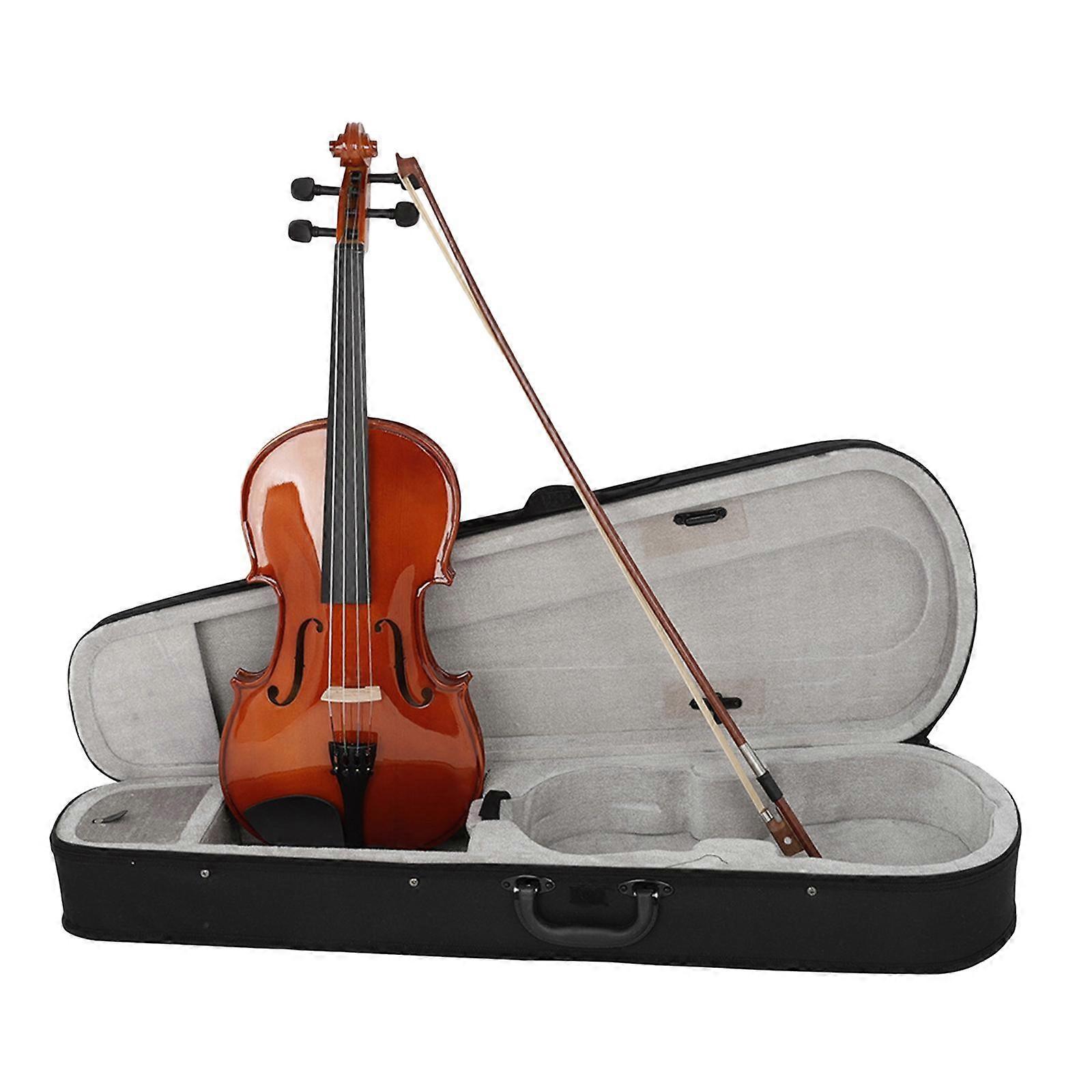 Viola de 16 polegadas para Crianças Adultos Bedinners Presentes para Amantes da Música com Estojo e Laço