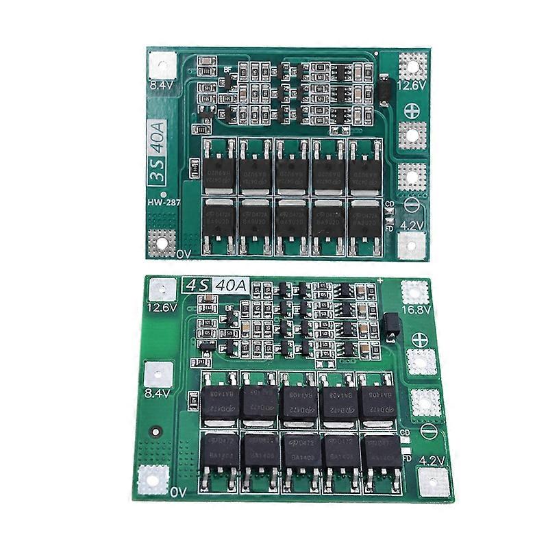 3S 40A 18650 λι-ιονικό PCB Bms πινάκων προστασίας φορτιστών μπαταριών λίθιου για τη μονάδα κυττάρων Lipo μηχανών τρυπανιών 11.1V 12.6V & 4S