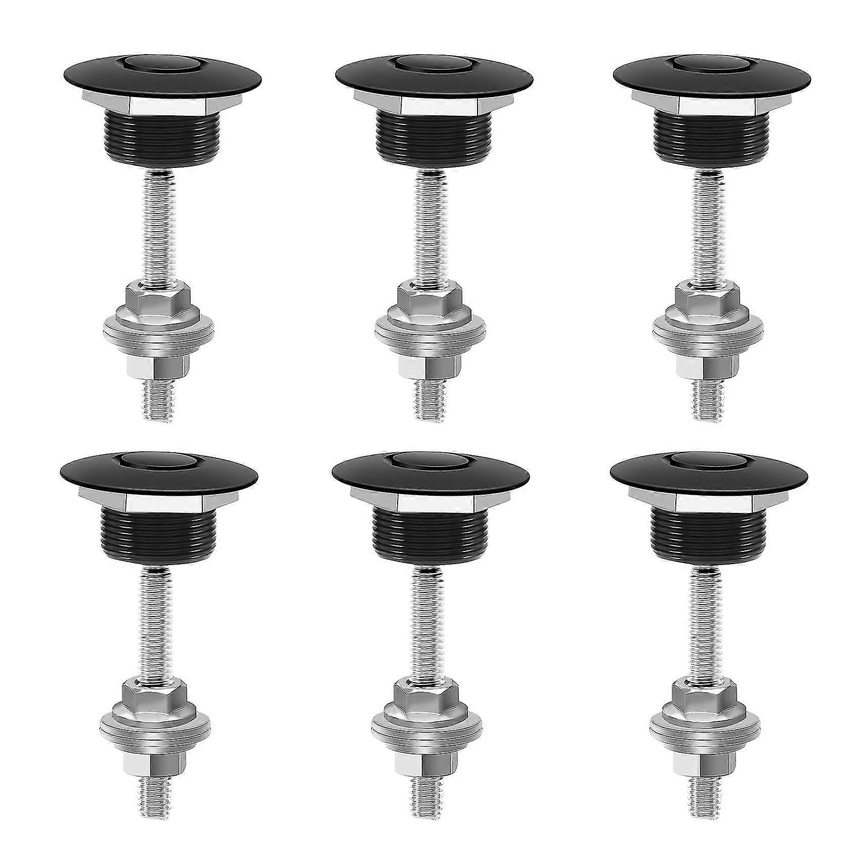 WJTG 4X Push Button Quick Release Car Hood Bonnet Latch Pin Lock Bumper Clip BlackJ