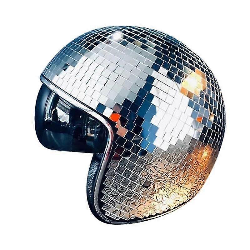 Shining helmet Disco Ball Helmet With Retractable Visor For Nightclub Cool Props