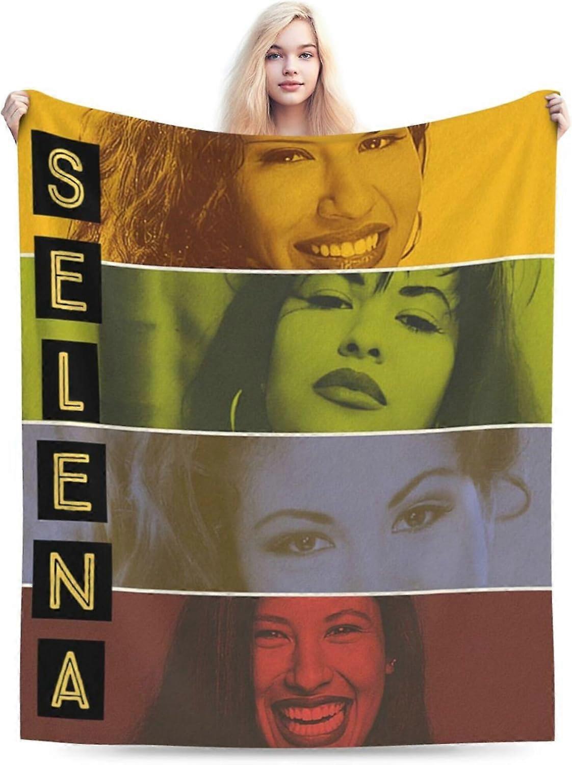 Selenas Blanket Soft and Warm Throw Blanket Lightweight Flannel Fleece Blankets for Home Bed Sofa 50x40 in