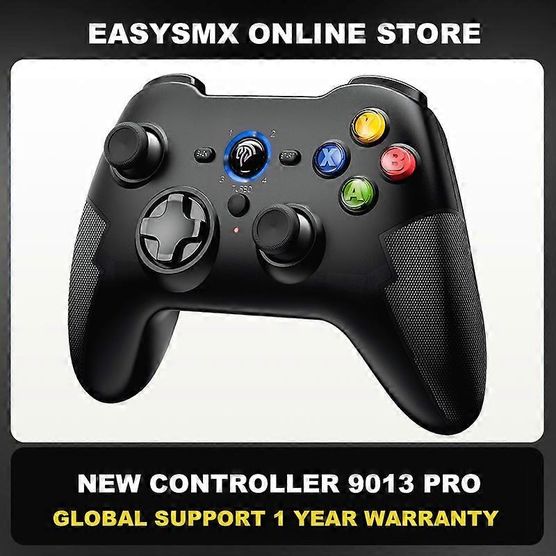 EasySMX 9013 PRO 2.4G USB Kablosuz Gamepad, Bluetooth Oyun Denetleyicisi Joystcik PC / PS3 / Android TV / TV Kutusu / Telefon, Siyah