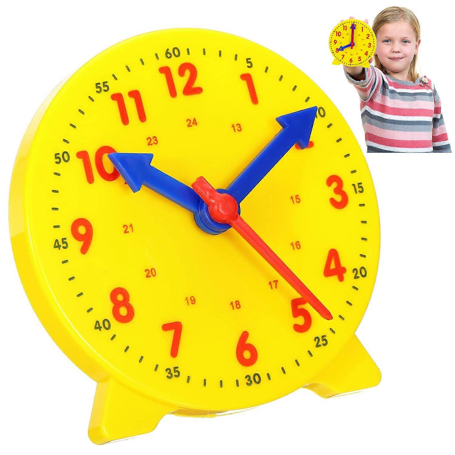 TCGG-Learning Clock for Kids, Demonstration Teaching Clock Telling the Time Clock Educational Toys Clock for Children Early Education Learn Time-4 Inc