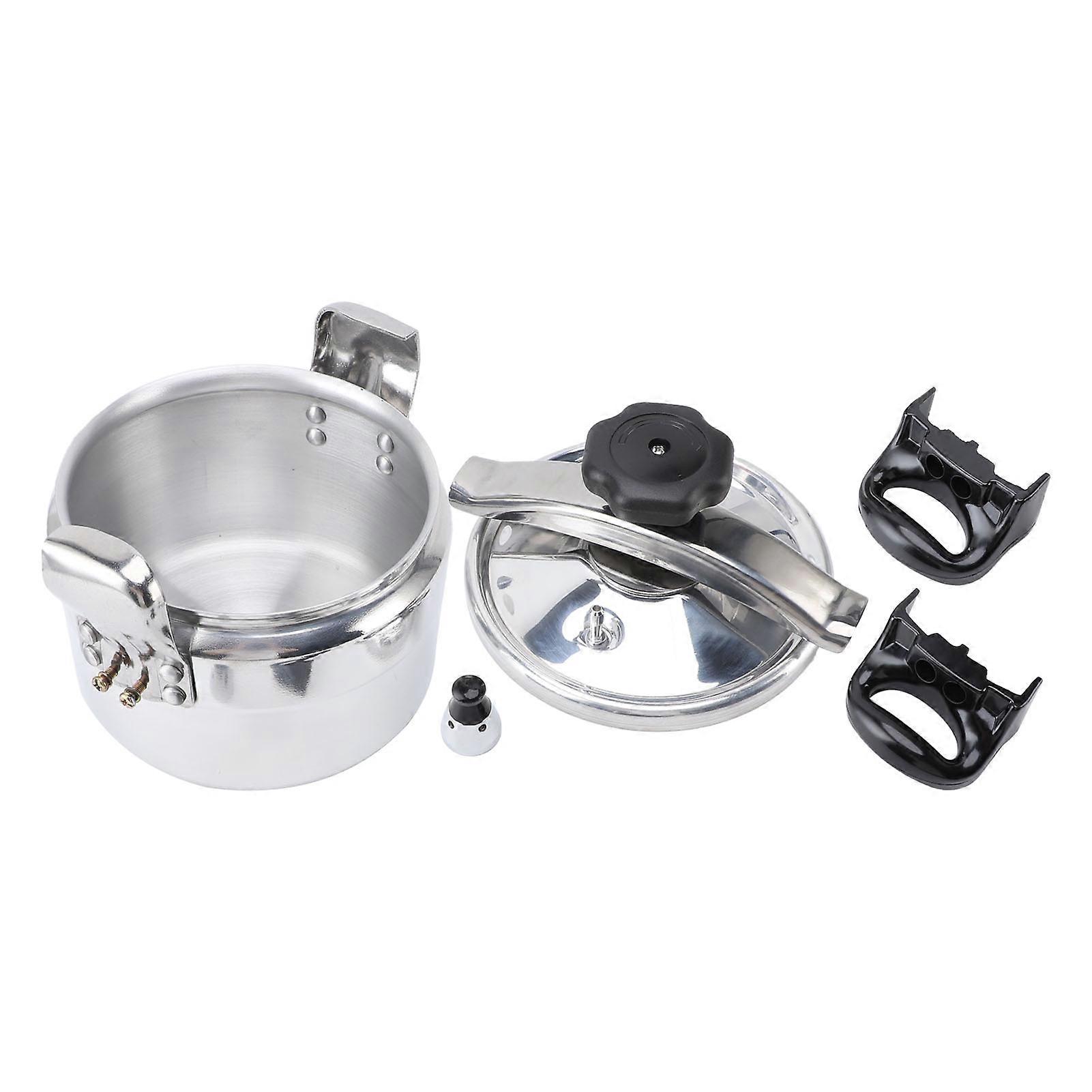 Pressure Cooker Universal Compound Bottom Easy to Open and Close Aluminium Pressure Canner for Gas Cooktops Flat Top Cooktops Induction Cooktops 3L 7.