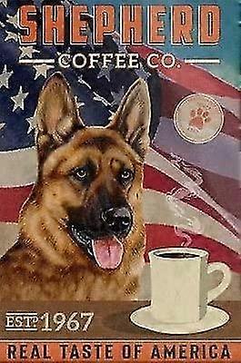 Placa de Metal de Lata de Modo de Café de Gato, Poster Retro Black Cat Coffee Co, vintage 8x12 Polegadas OU 12x16 Polegadas M