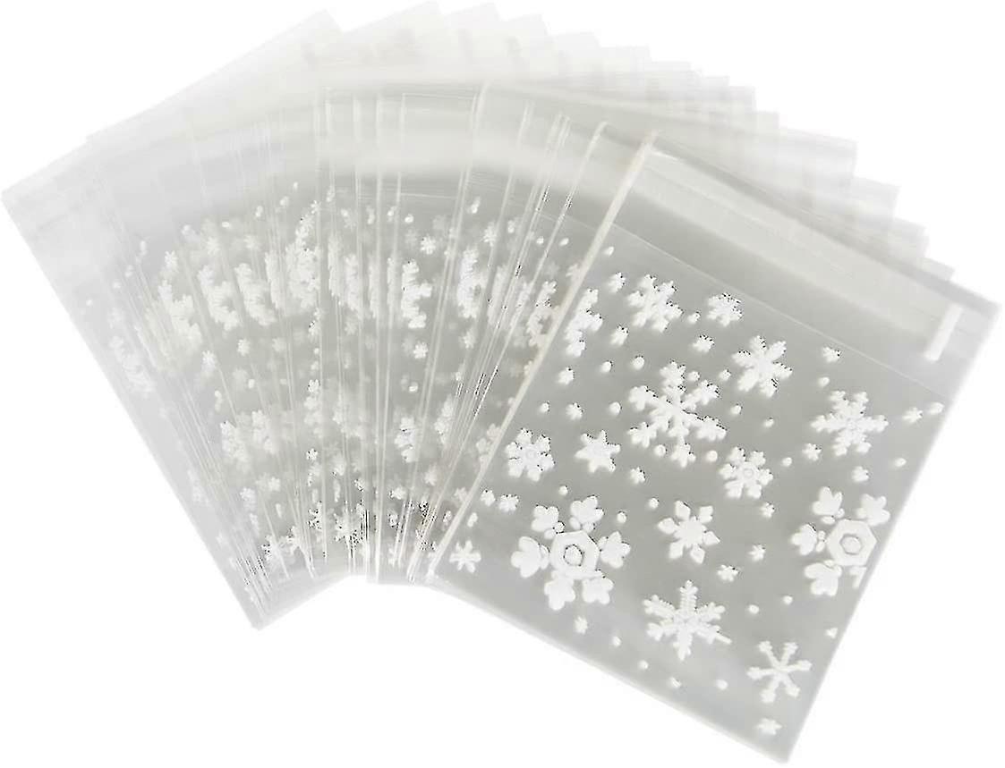 حزمة من 100pcs أكياس الحقائب ندفة الثلج الأبيض حقيبة التعبئة والتغليف