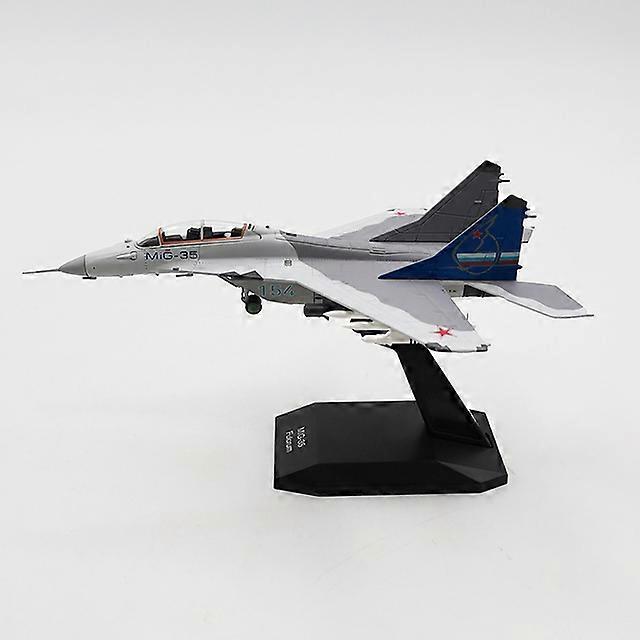 1:100 scale Russian MIG35 fighter fulcrum aircraft alloy simulation model for adults and children collection display