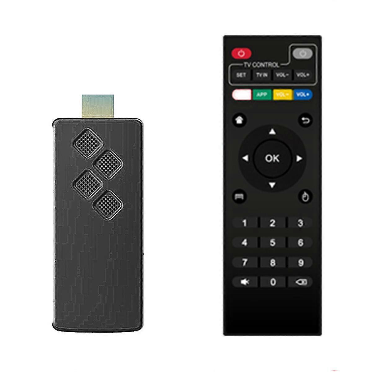 Q2 TVスティック、Android 10、クアッドコア、ARM A53、2 + 16GBサポート、4K、TVスティック、Wifiストリーミング、Bluetooth、スマート