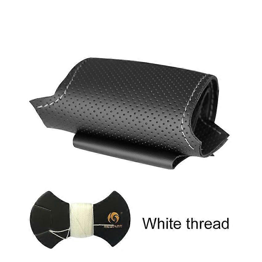 MEWANT Black Artificial Leather Car Steering Wheel Cover for BMW M Sport E46 330i 330Ci E39 540i 525i 530i M3 M5 Holster