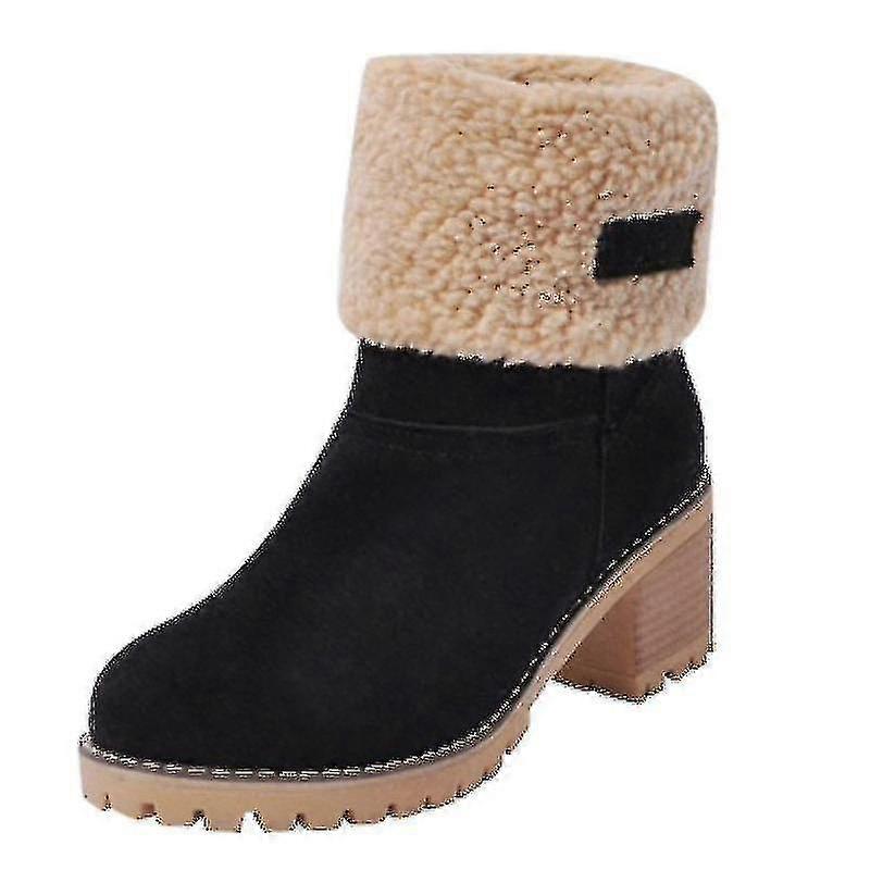 الشتاء مريحة الفراء أحذية الثلج الكاحل الدافئ للنساء
