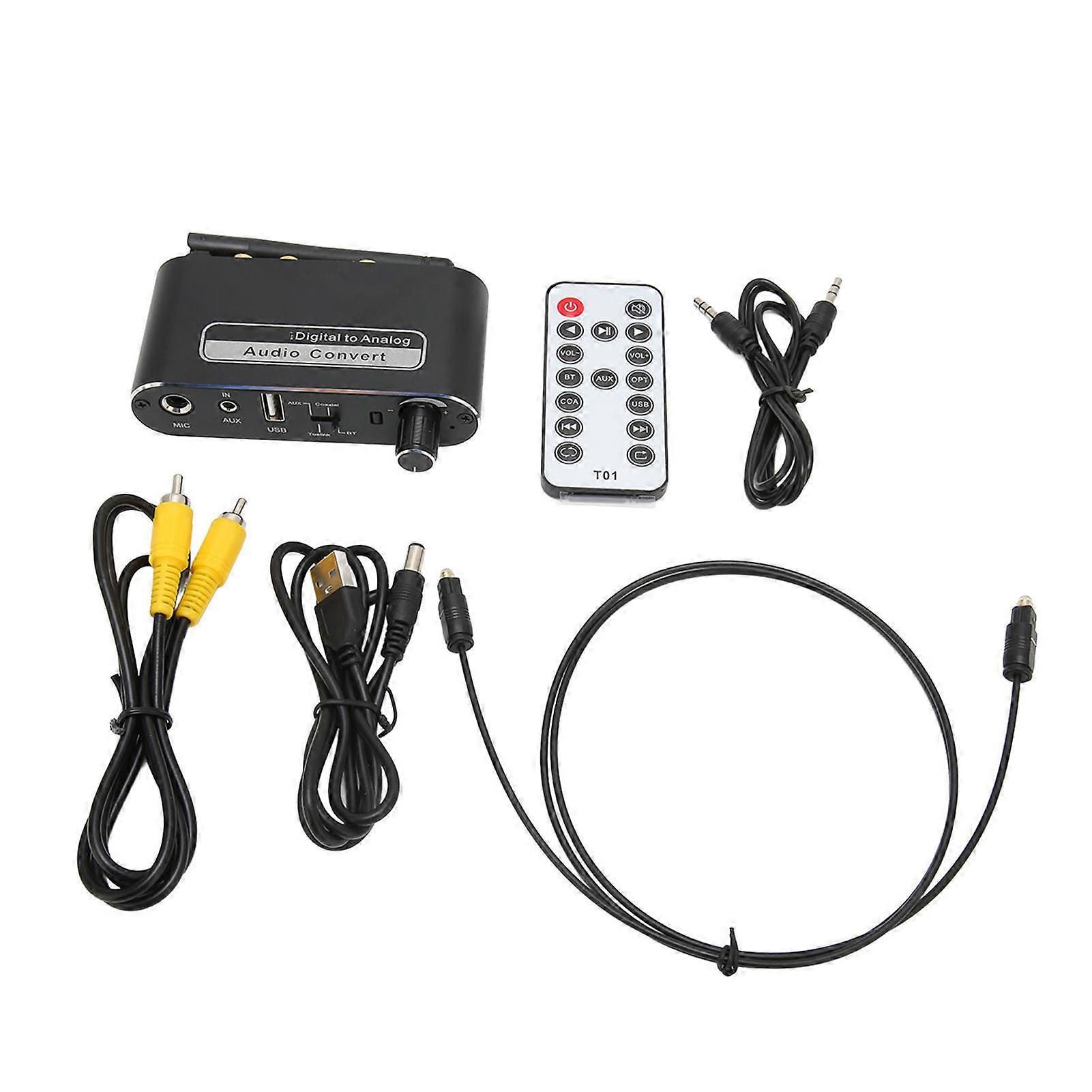 Bluetooth 5.1 Amplifier + HD Wireless Music Adapter for Home Stereo System