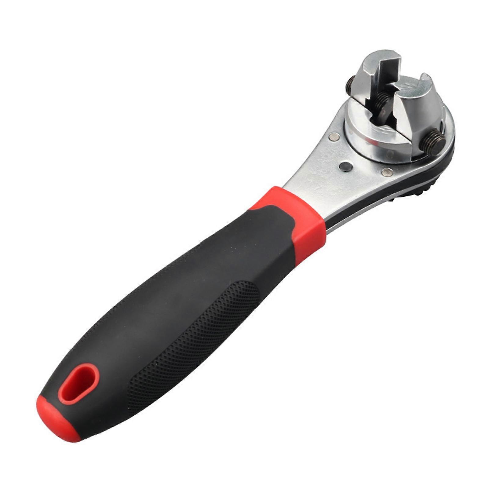 Adjustables Ratchet Wrench with Non-Slip Handle High Hardness Auto Repair Sleeve Tool for Home Pipe Repair