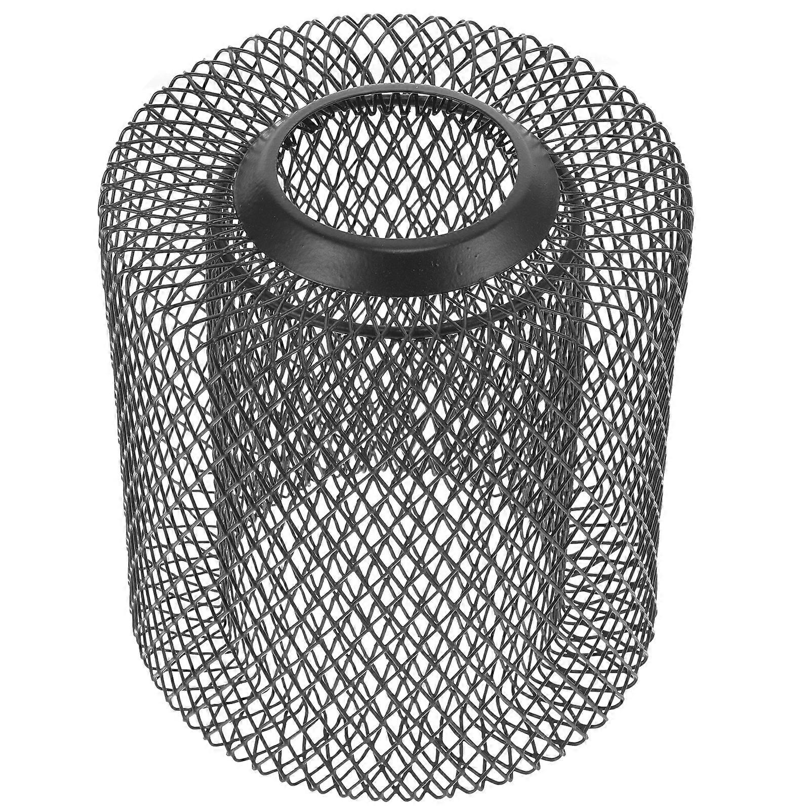 Iron Mesh Lampshade Mesh Geometric Double Layer Ceiling Hanging Light Cover