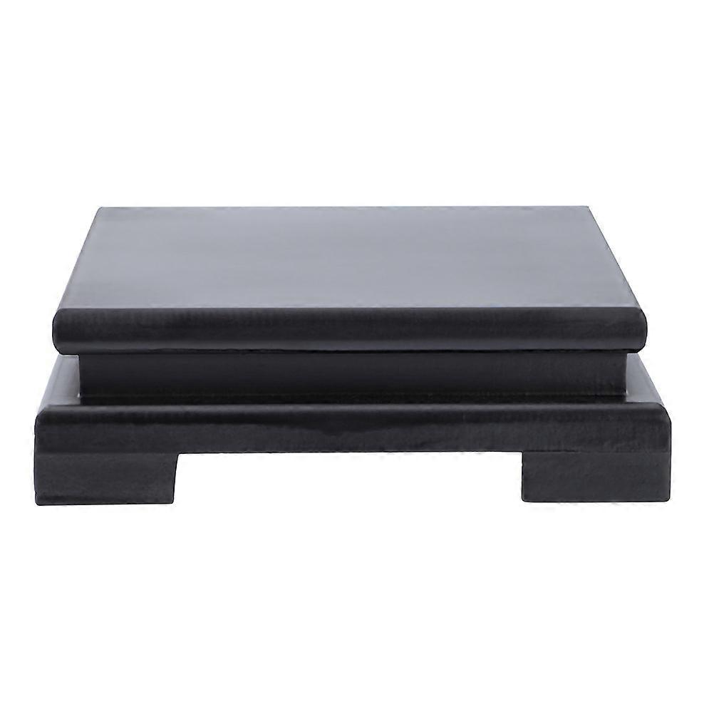 1Pc Wood Display Base Vase Square Stand Accessory Teaset Display Stand Base