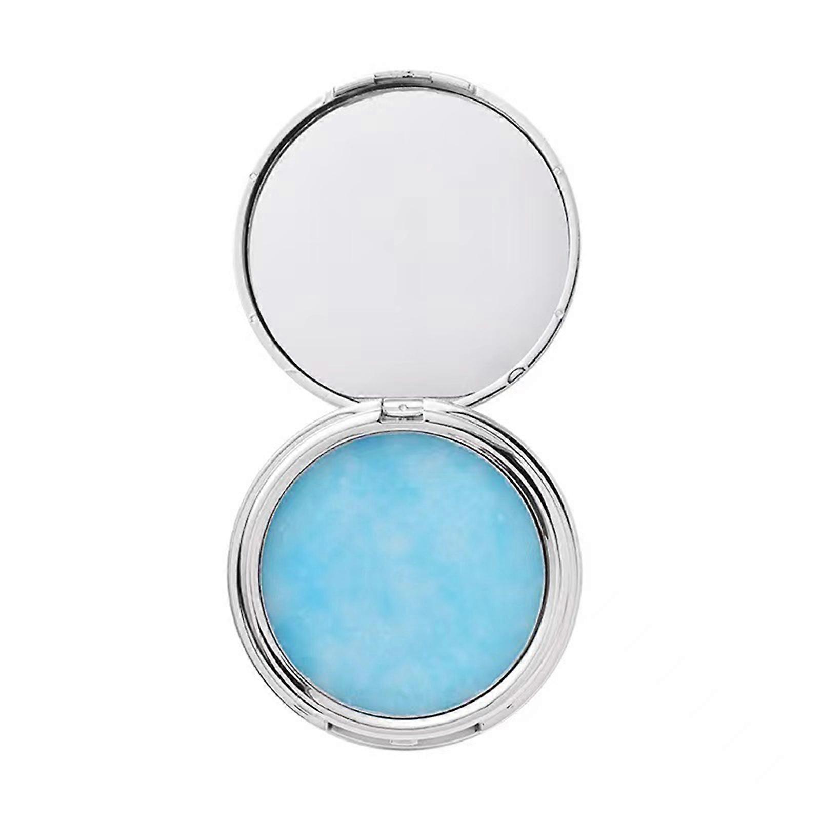 Matte Makeup Powder Cream with Puff Long Lasting Portable Fixing Powder for All Skin Types