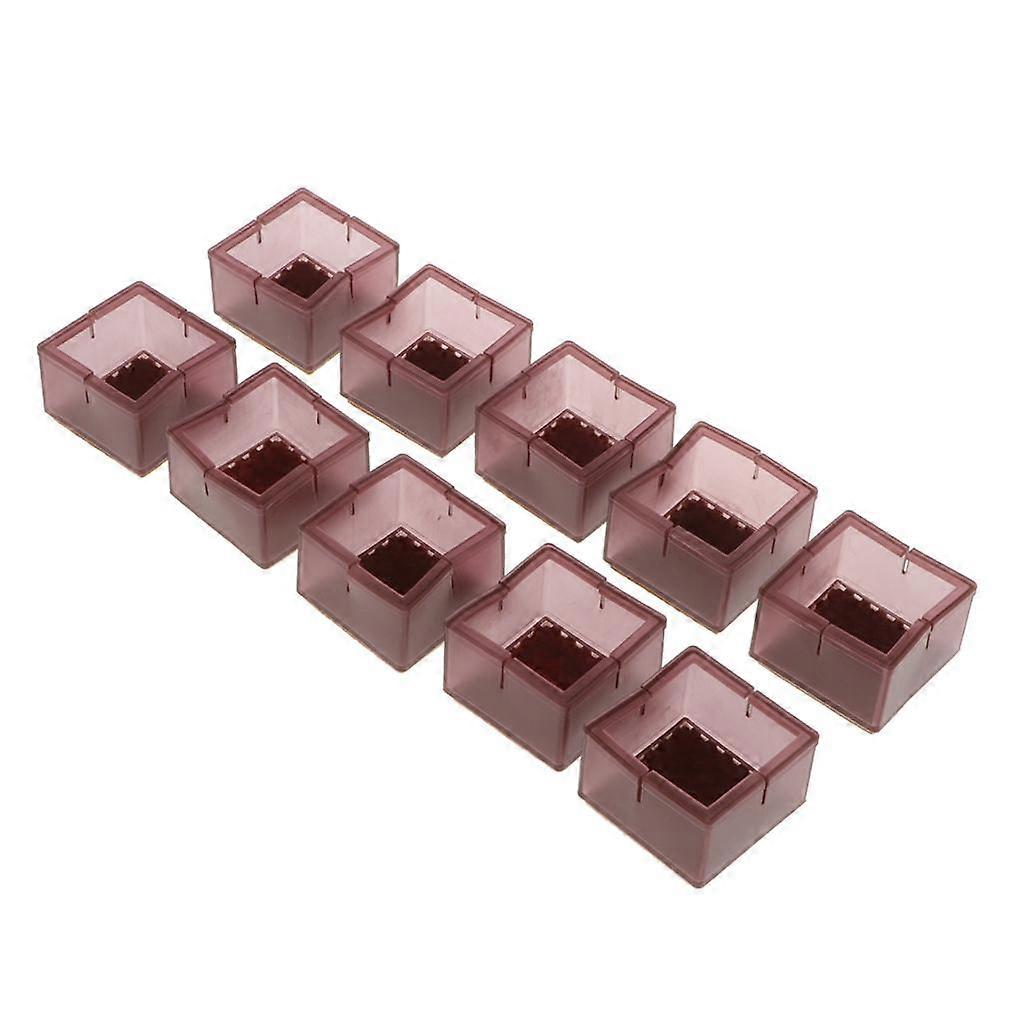 10 قطع لا كرسي الساق قبعات مربع الخشب الأثاث الأرضيات واقيات القهوة