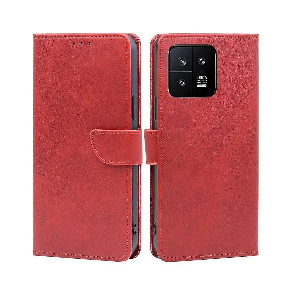 Calf Texture Leather Case For Xiaomi 13
