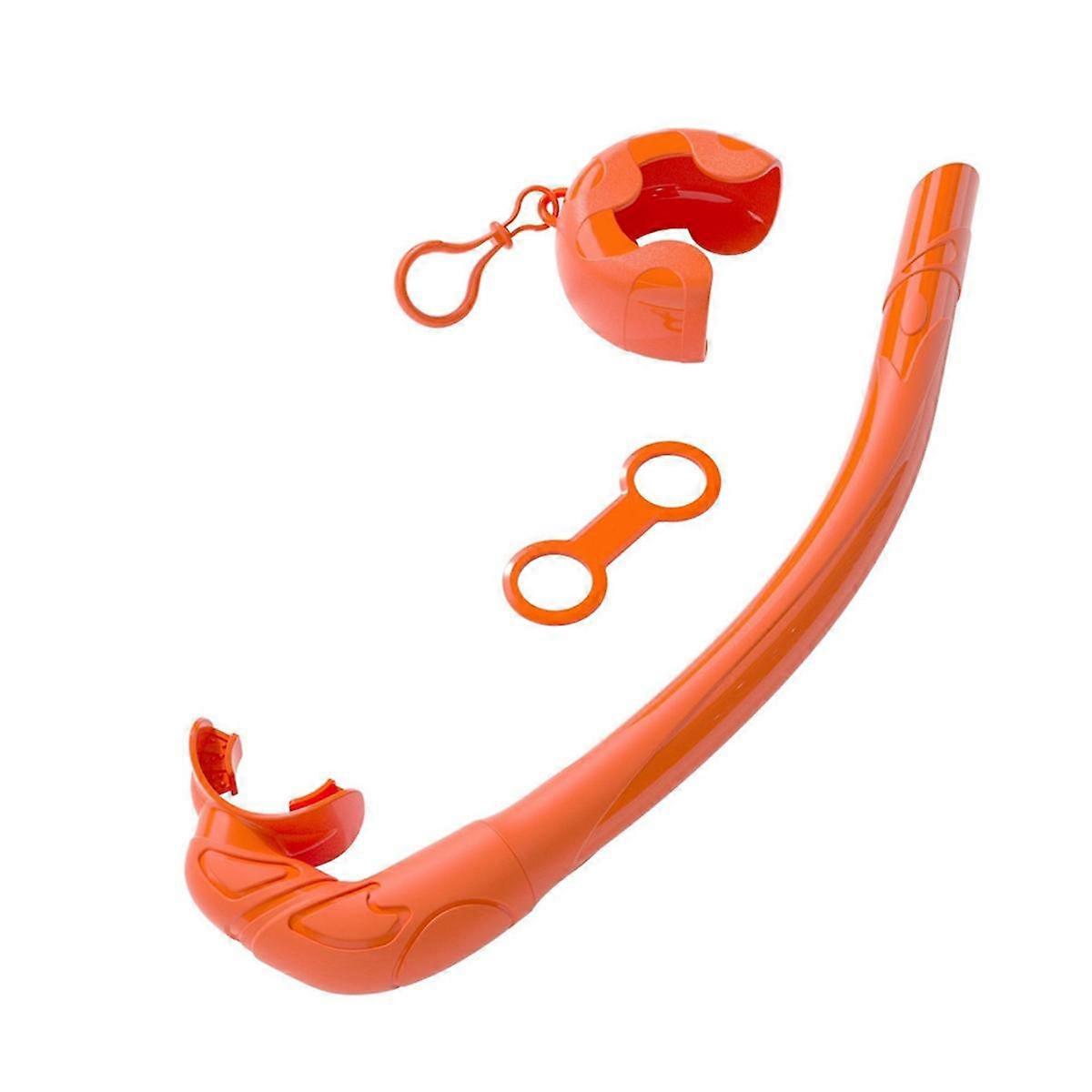 Soft Silicone Diving Snorkel, Portable and Foldable Design, Easy to Breathe, Suitable for Free Diving and Swimming,E