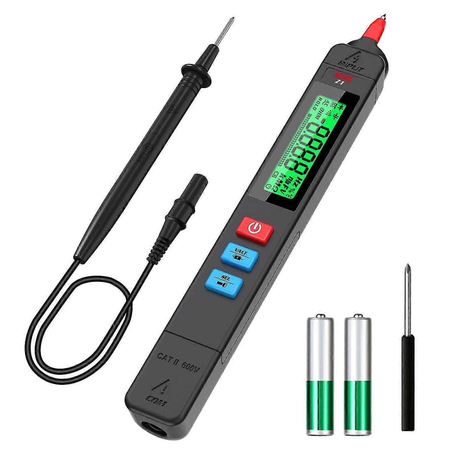 Pen Type Digital Multimeter 3- Display Portable Range Voltmeter Resistance Continuity Frequency