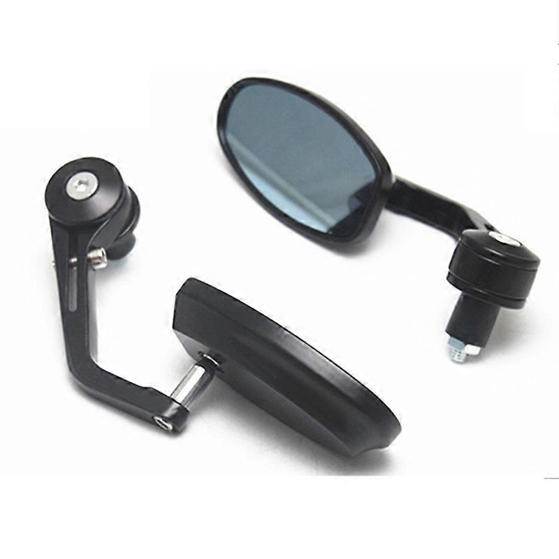 2Pcs/Pair Motorcycle Scooter Bar End Rearview Side Mirrors Retro Modified Handlebar Full Angle Folding Reversing Decoration
