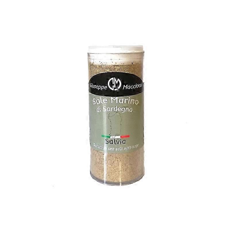Sal Marinho Biológico Não Refinado + Sálvia Moída Sálvia 120gr Cilindro Com Cabeça Multi-espalhadora