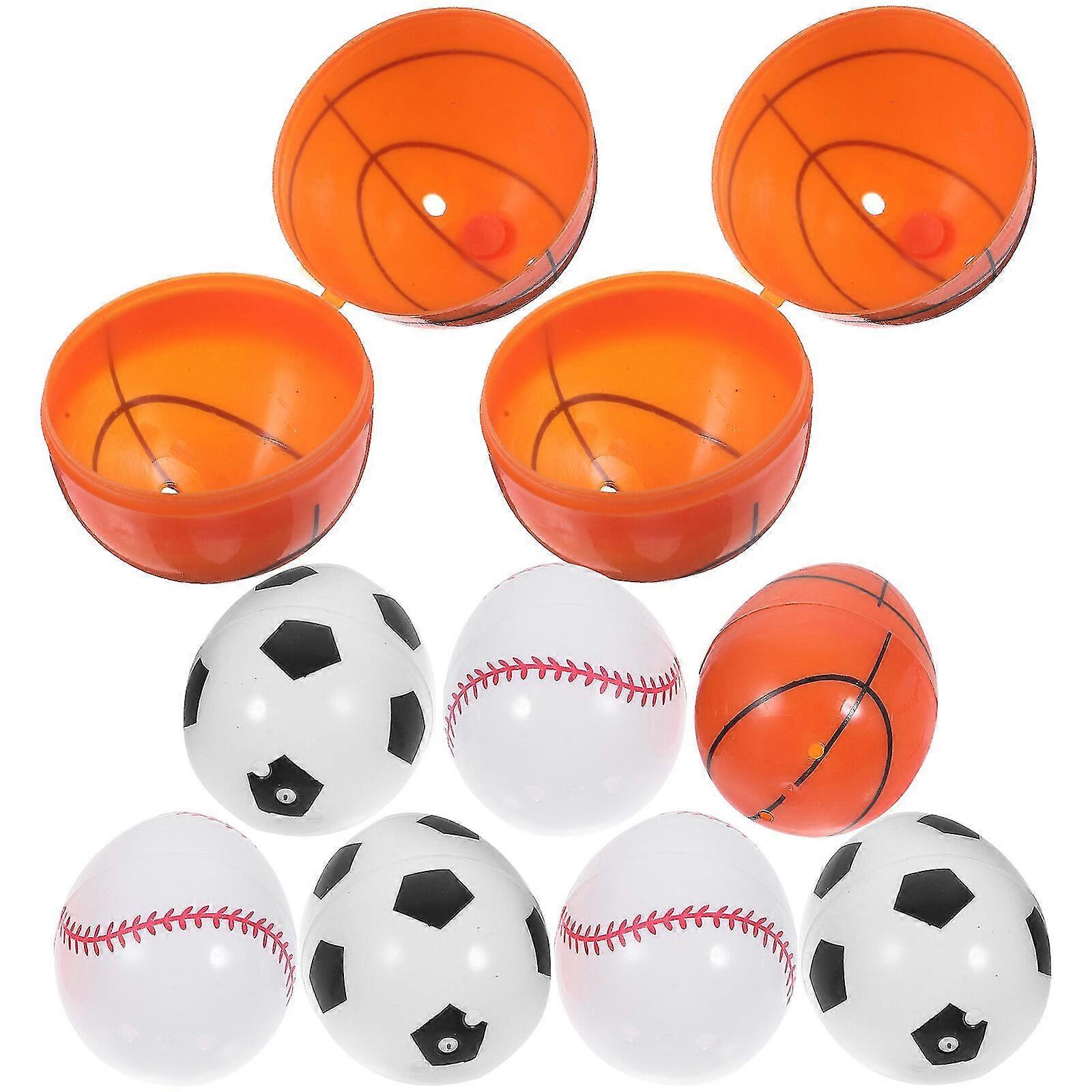 12pcs Easter Eggs Fillable Easter Egg Easter Baskets Stuffers Empty Sports Themed Plastic Easter Eggs