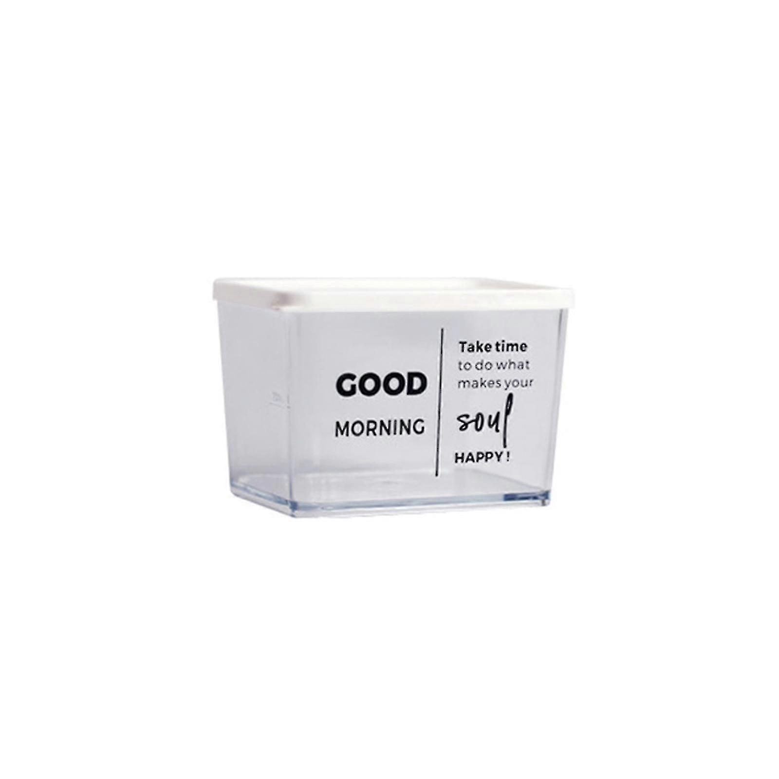 Storage Box With Lid Plastic Transparent Fresh keeping Airtight Box Storage Jar For Snack Nuts Type A