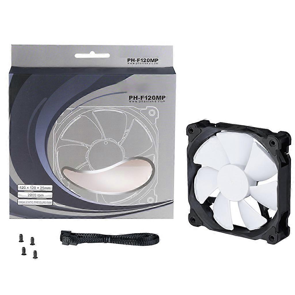 Phanteks PWM Fan High Static Pressure 7-Blade 120/140mm Silent CPU Cooling Fan