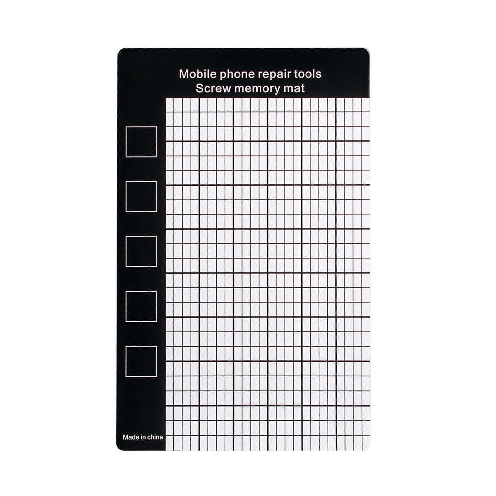 Work Pad Mobile Phone Screw Magnetic Project Mat with Scale Grid 9x14.5cm