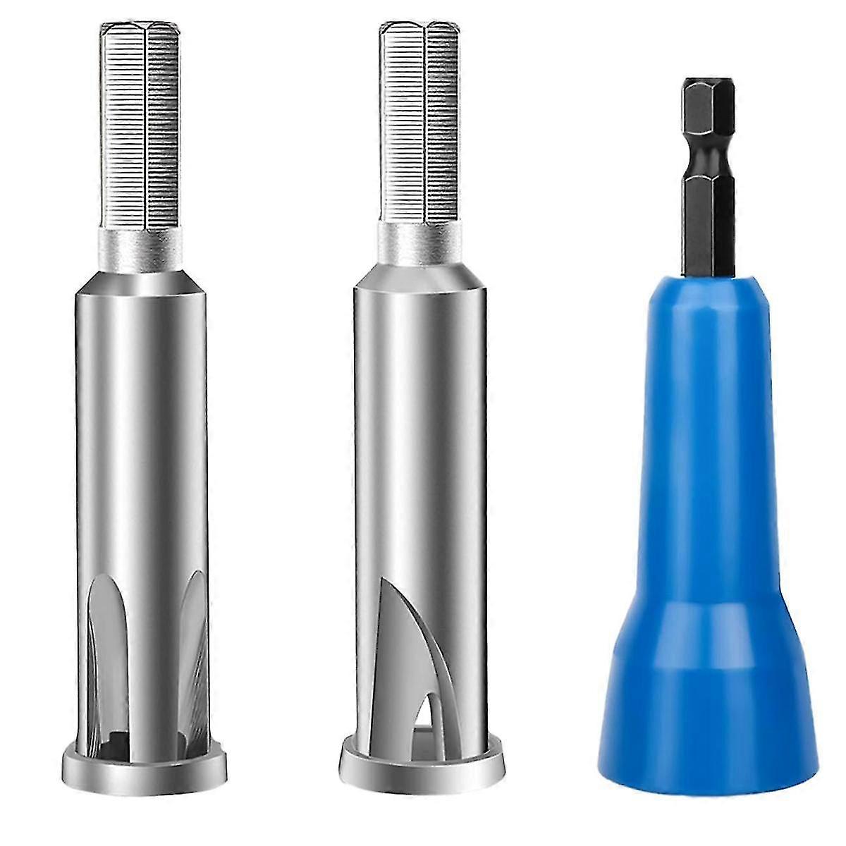Wire Twisting Tool 3 Way/ 5 Way Wire Stripping Tool And Wire Cap Twisting Tool With 1/4 Inch Chuck(blue) Wire Stripper