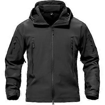 helt nya Mäns Vattentät Taktisk Softshell Jackor Vinter Utomhus Jacka Fleece Foder