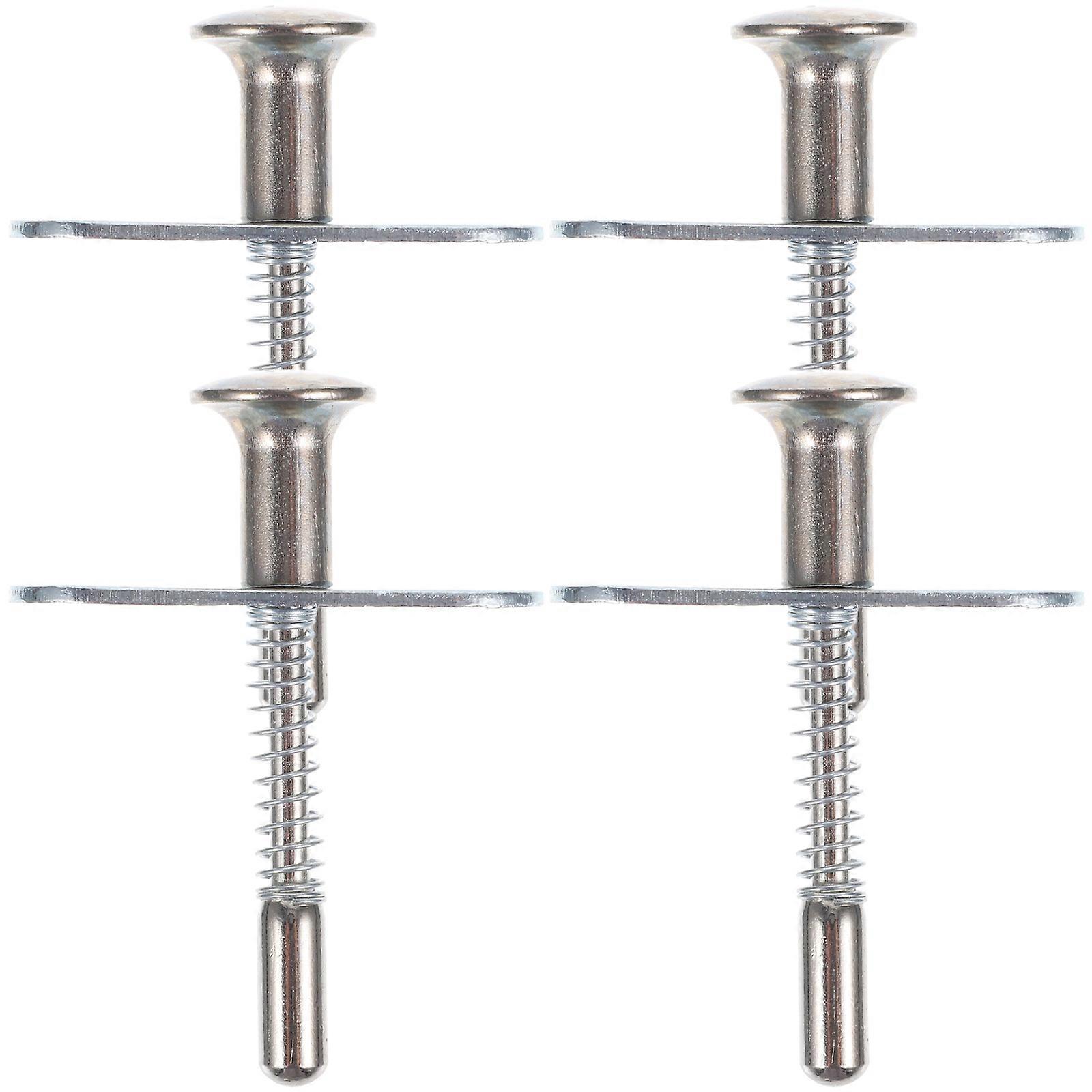 4pcs Spring Loaded Latches Plunger Latches Spring Latches for Baby Crib Bed Small Bed