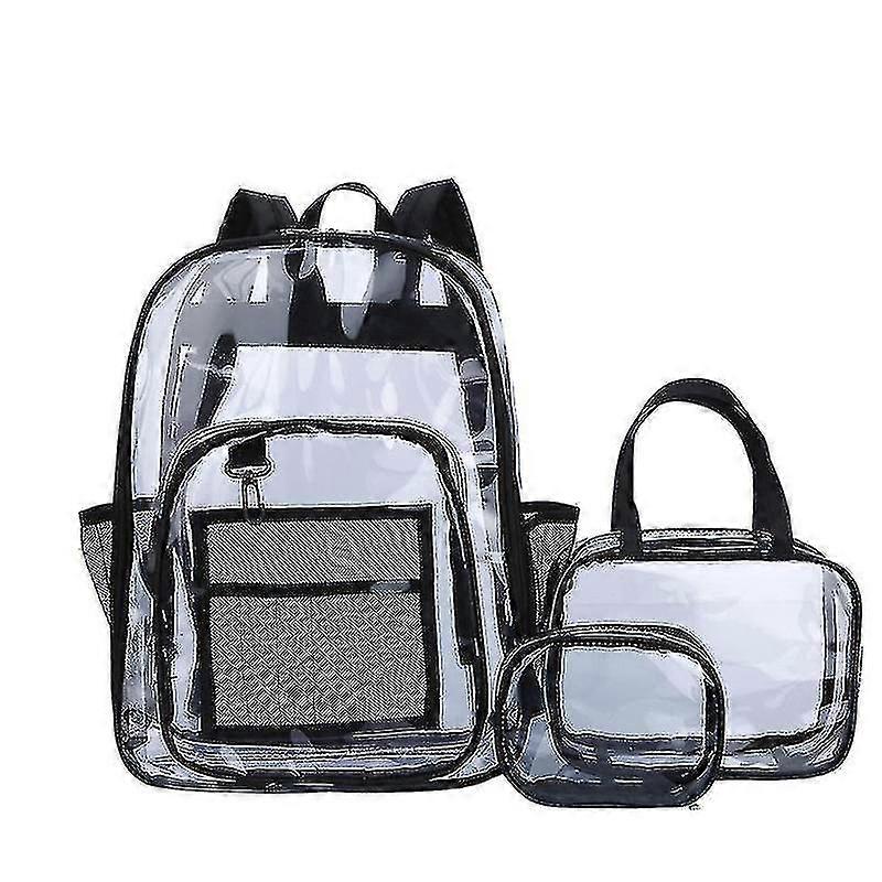 3pack Clear Backpack Set Upgraded Clear Bag