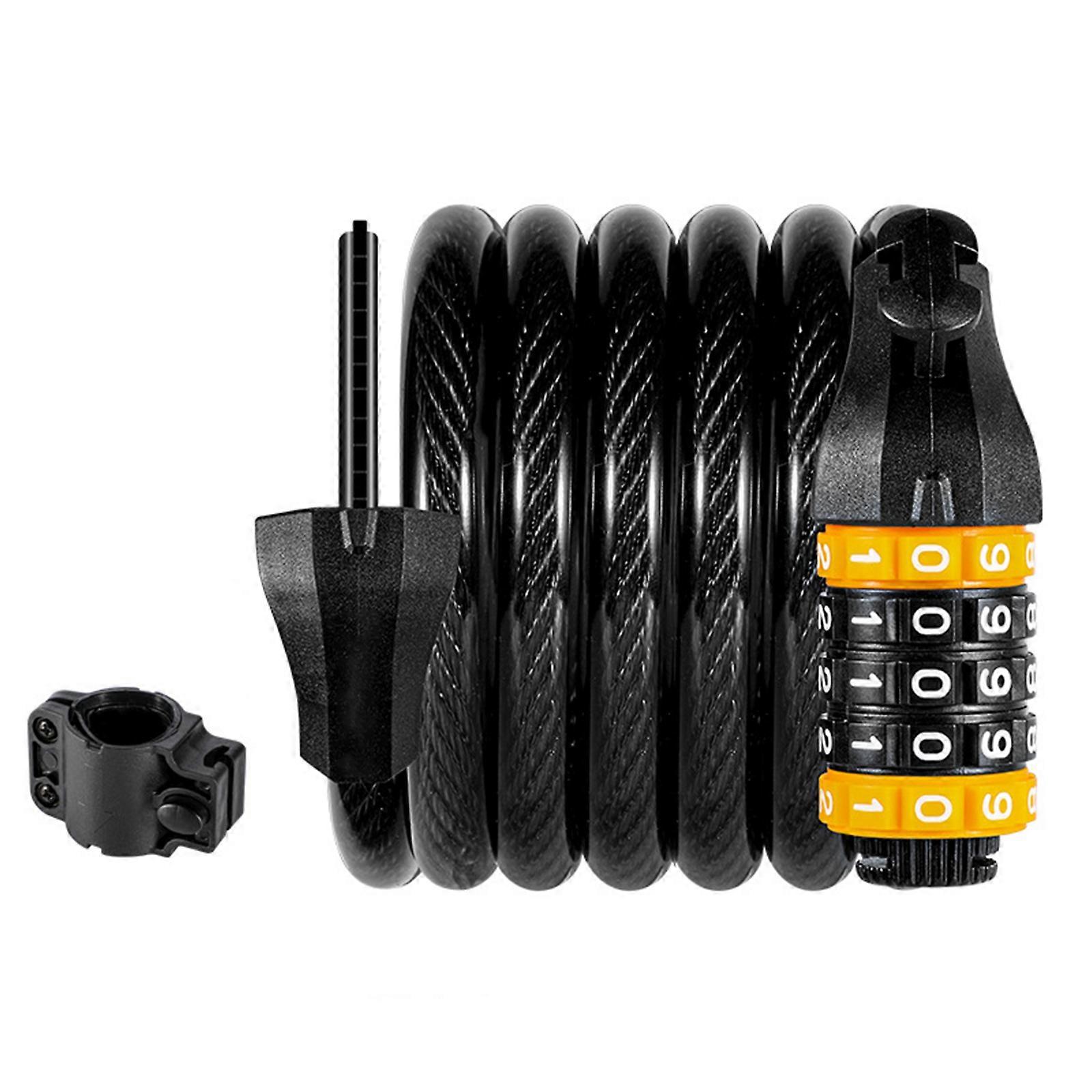 Bike Cable Lock Security Bicycle Accessories Anti-Theft Resettable Cycling Flexible Combination Number Code
