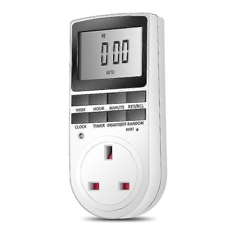 Digital Timer Socket With Lcd Display 24 Hours/weekly Indoor Plug In Electrical Timer For Lights And Appliances (2 Pack)