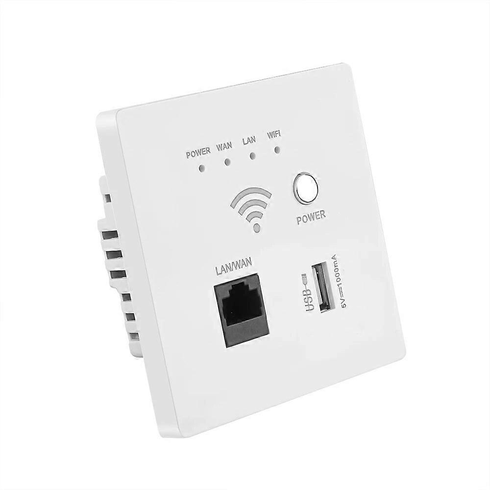 WIFI Wireless AP Relay Extender 300Mbps 220V Power Wireless WIFI Repeater Booster Wall-mounted 2.4Ghz Router USB Socket Panel