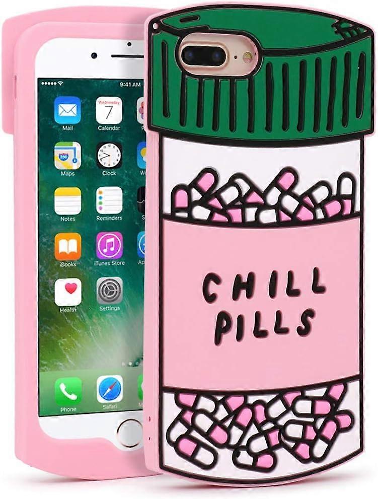 Cute iPhone 7 Plus Case Little Dinosaur iPhone 8 Plus Case, iPhone 6 Plus Case, iPhone 6s Plus Case, Animals Funny 3D Cartoon Soft Silicone Cases Shoc