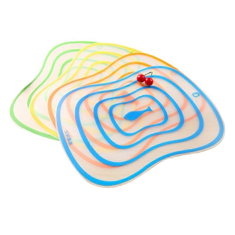 4 Pcs Kitchen Plastic Chopping Block Cutting Board Non-slip Frosted Breadboard