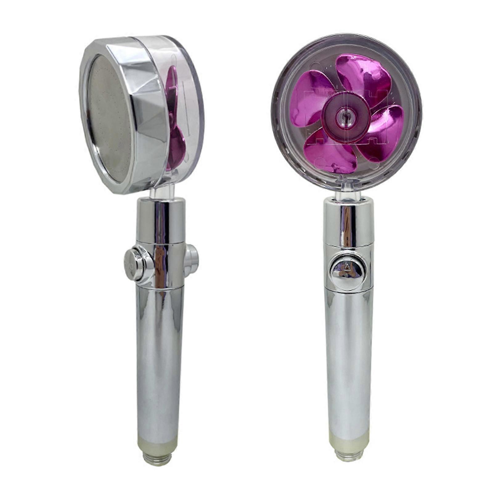 Dusjhode Vannbesparende Flow 360 Roterende med liten vifte Høytrykksspray raskt