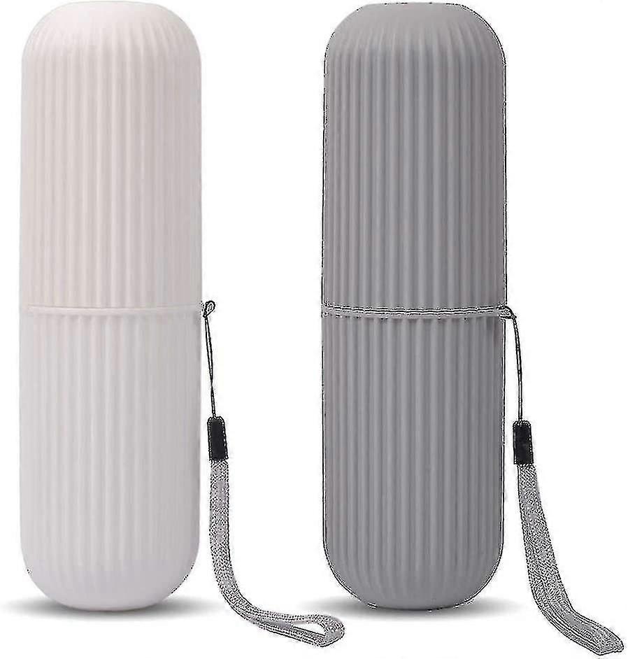 2 Pieces Travel Case Toothbrush Toothbrush Storage Box
