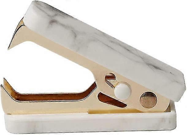 כלי מסיר סיכות עבור כלי להסרת סיכות הידוק של Office ערכת מתכת זהב מלתעות נייר מכתבים שיש