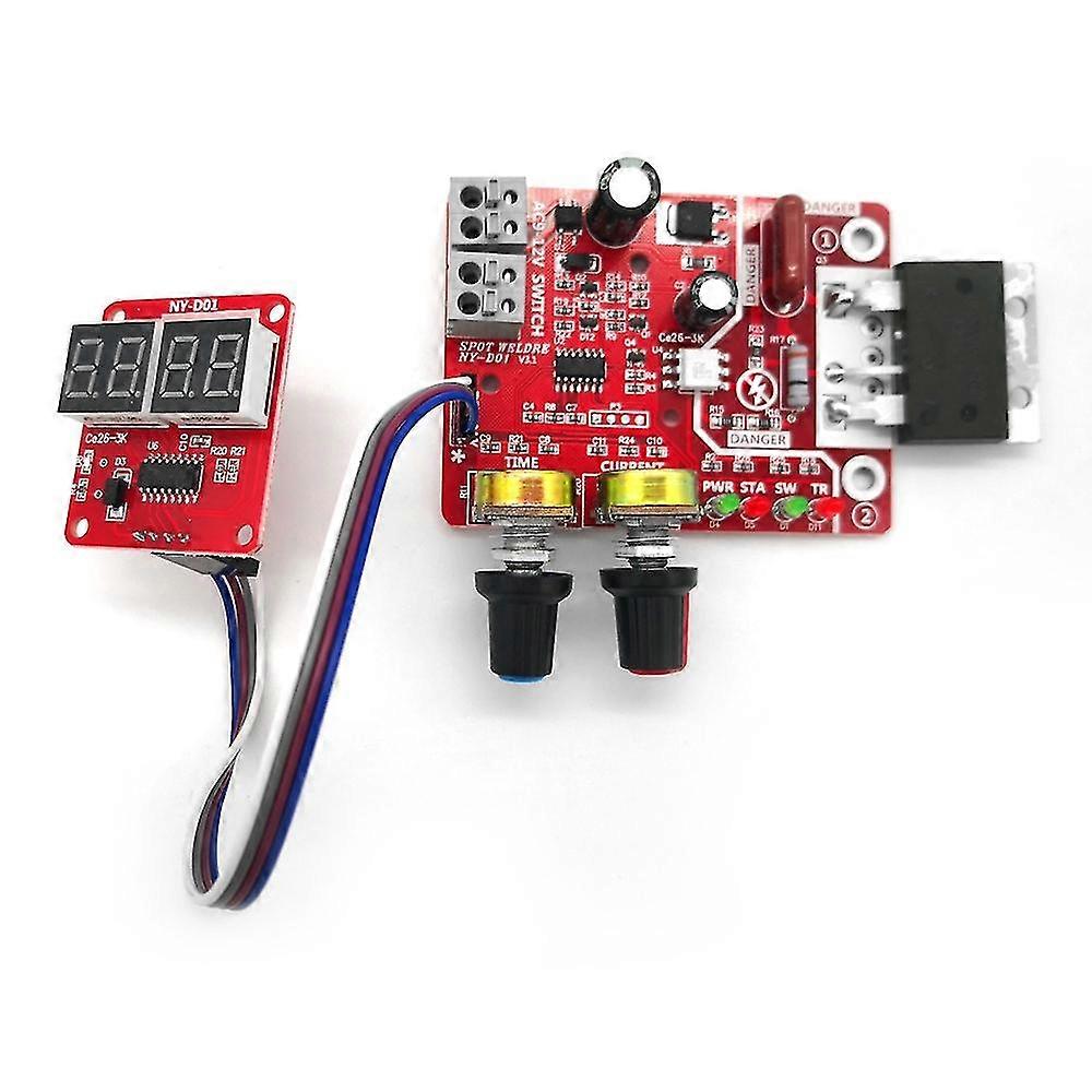 Spot Welding Machine DIY Controller Panel Time and Current Control Function with Digital Display