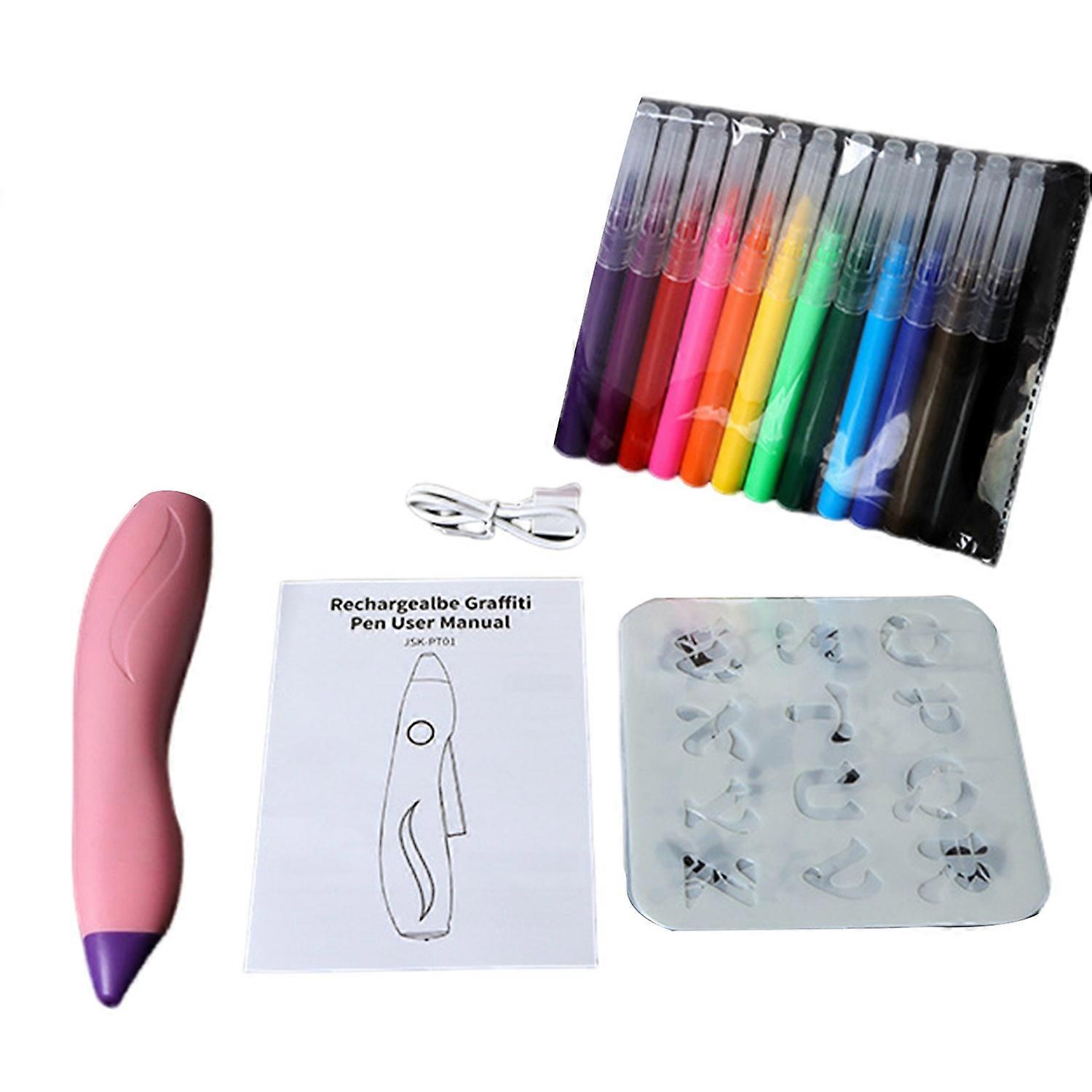 Electric Spray Pen Airbrush Set USB Rechargeable Ergonomic Design Comfortable Grip Washable Spray