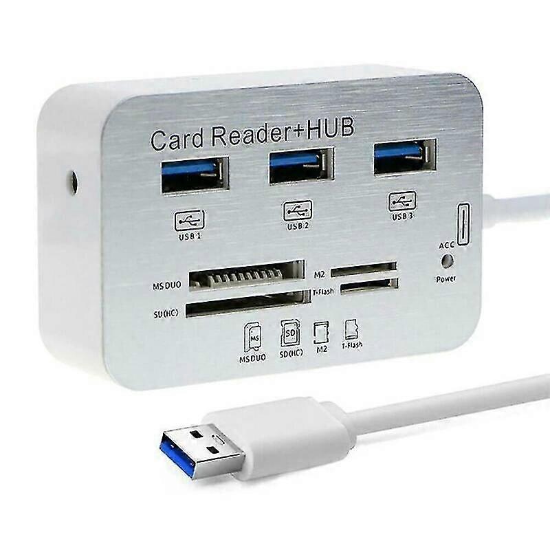 multi-in-1 memory card aluminum reader port