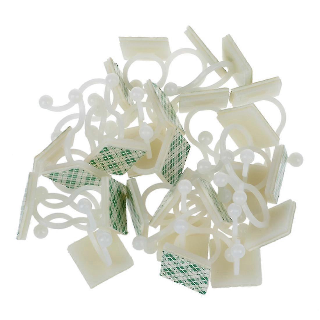 25 Pcs Nylon Self-adhesive Twist Locks Wire Holder