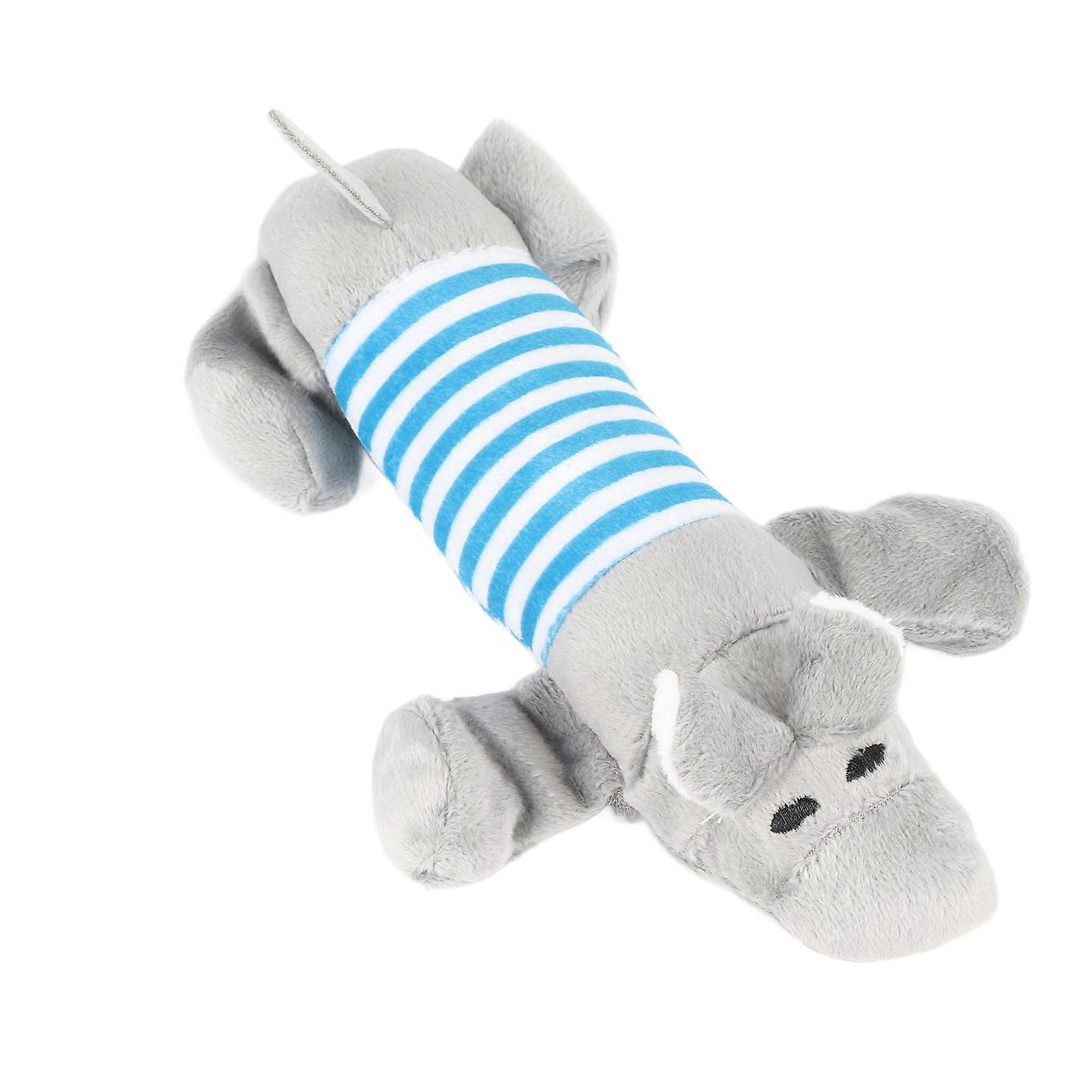 Dog Plush Toy Soft Funny Interactive Boredom Relief Hippo Shape Stuffed Dog Plush Chew Toys for Dogs Cats Pets